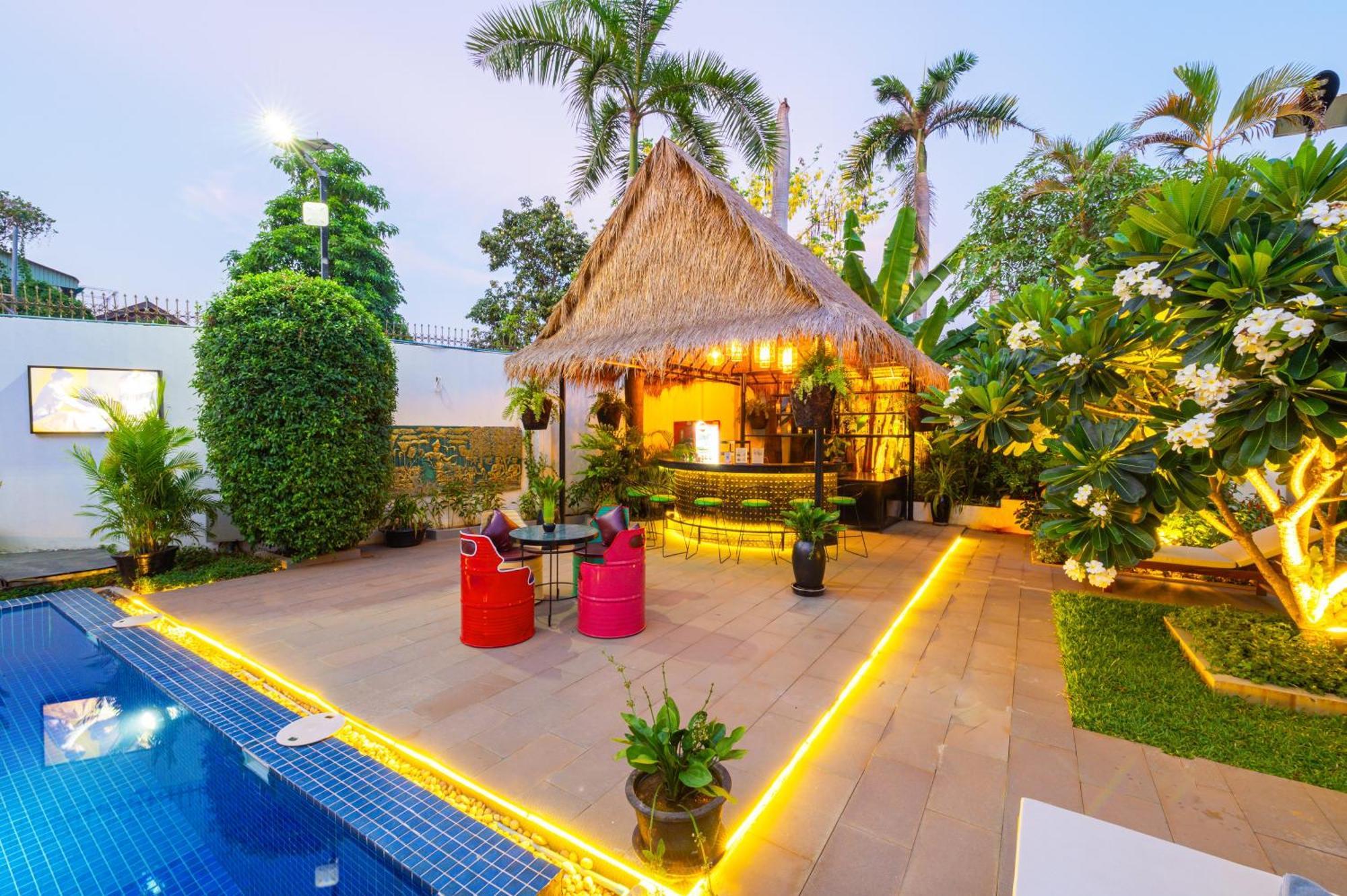 Sala Siem Reap Hotel المظهر الخارجي الصورة The bar at the pool